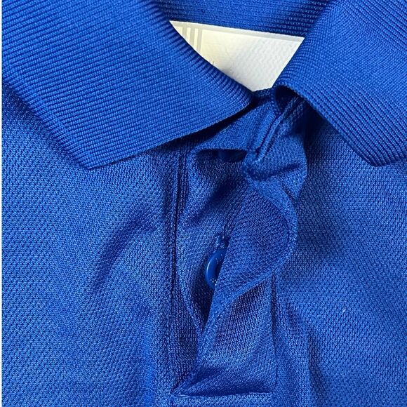 Adidas Polo Shirt Top KU Royal Blue Climacool University of‎ Kansas Jayhawks SM - Picture 5 of 12